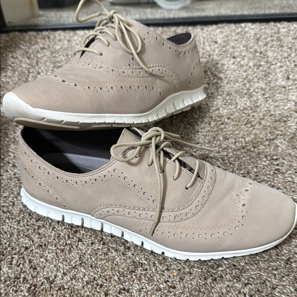 Cole Haan Tan Zerogrand Dress Sneakers